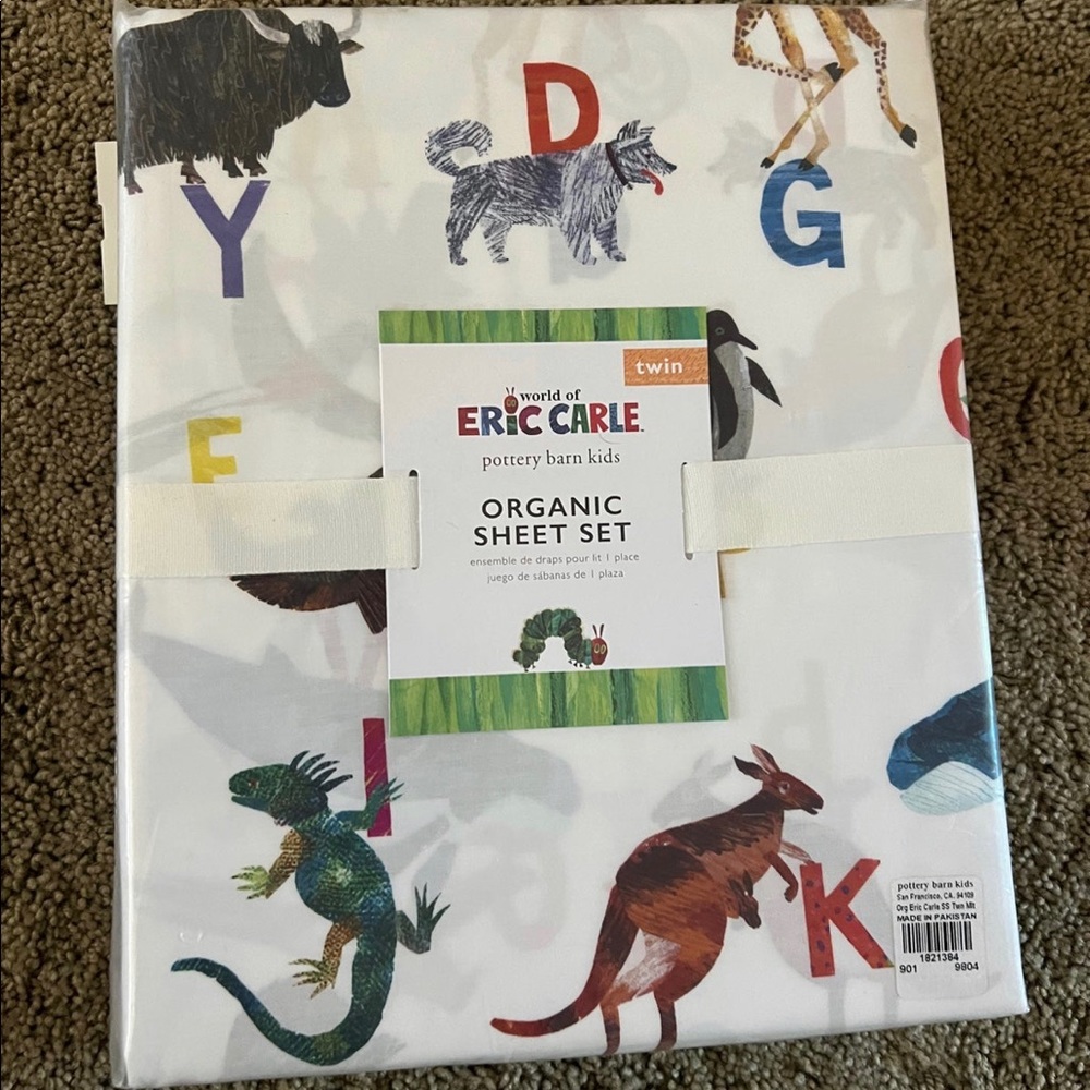 NEW PBK Eric Carle twin sheet set